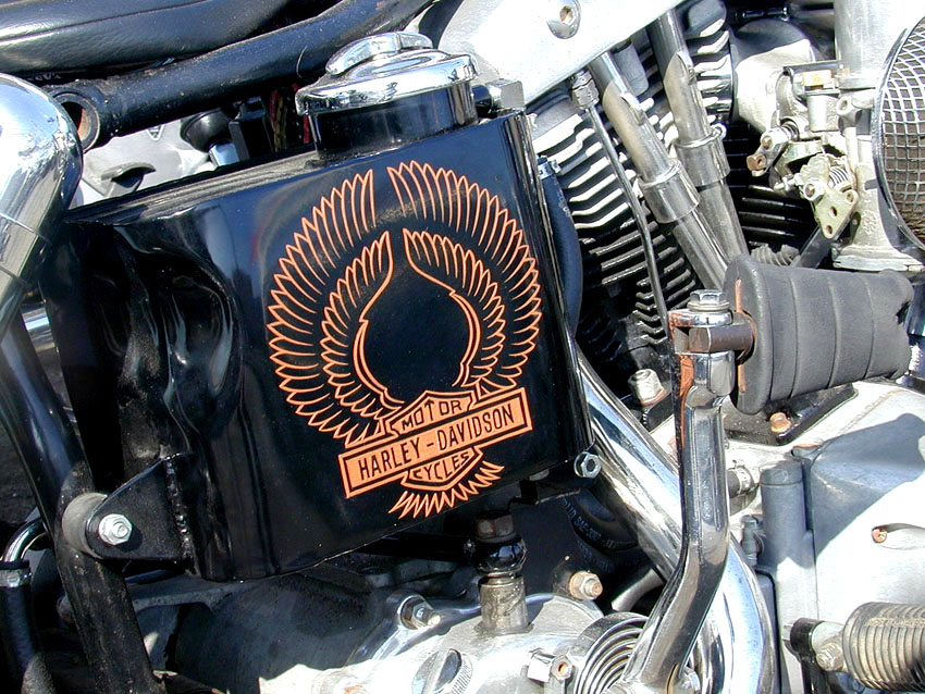 ハーレー純正ポリスタンク □ショベル 純正 オイルタンク ハーレー FL